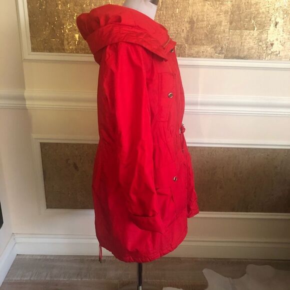 Steve Madden red hooded multi pockets coat XL - Picture 6 of 8